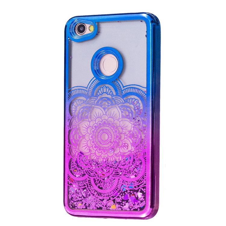 Dynamic Quicksand Plating TPU Mobile Case for Xiaomi Redmi Note 5A Prime / Y1 (India) - Mandala Flower-8