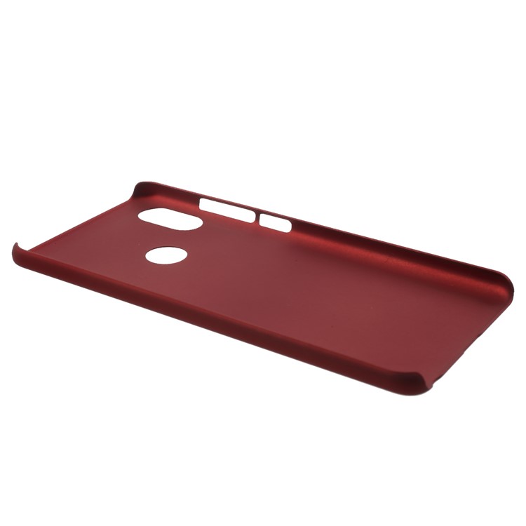 Rubberized Hard Plastic Back Case for Xiaomi Mi 6X - Red-4