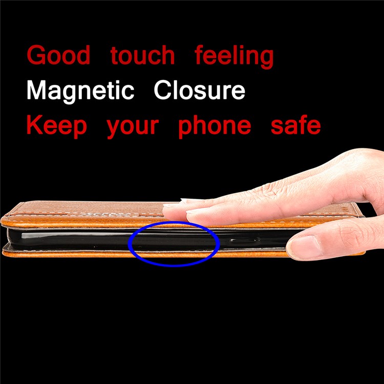 Business Style Auto-absorbed PU Leather Case with Card Holder for Xiaomi Redmi Note 3/Note 3 Pro - Brown-11