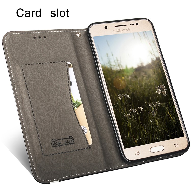Business Style Auto-absorbed PU Leather Case with Card Holder for Xiaomi Redmi Note 3/Note 3 Pro - Brown-7