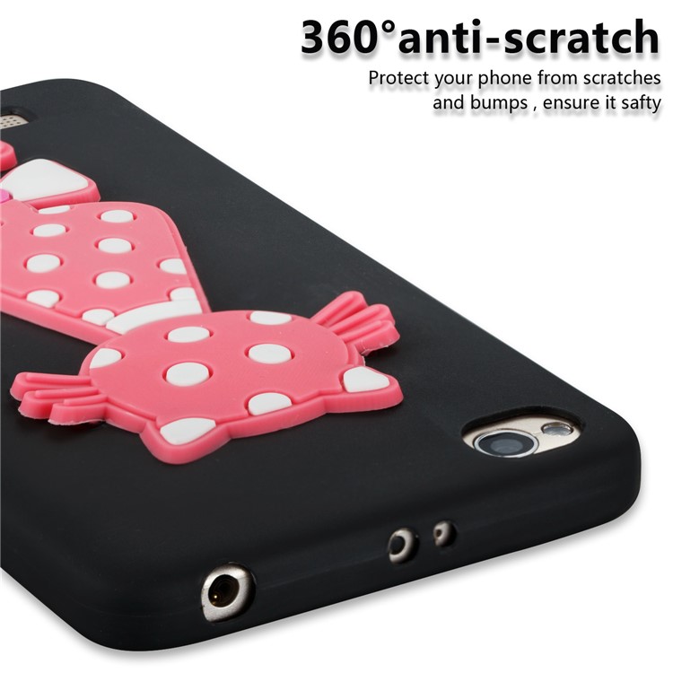 Adorable 3D Cat Pattern TPU Cell Phone Case for Xiaomi Redmi 4a - Black-3