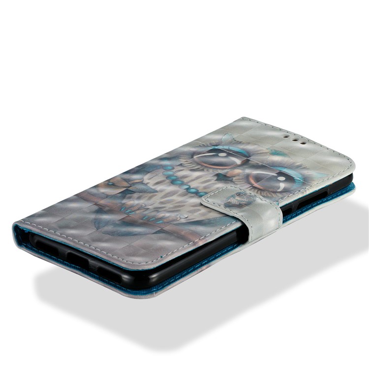 3D Pattern Printing Wallet Leather Case for Xiaomi Redmi Note 5 / Redmi 5 Plus - Owl on Branch-2