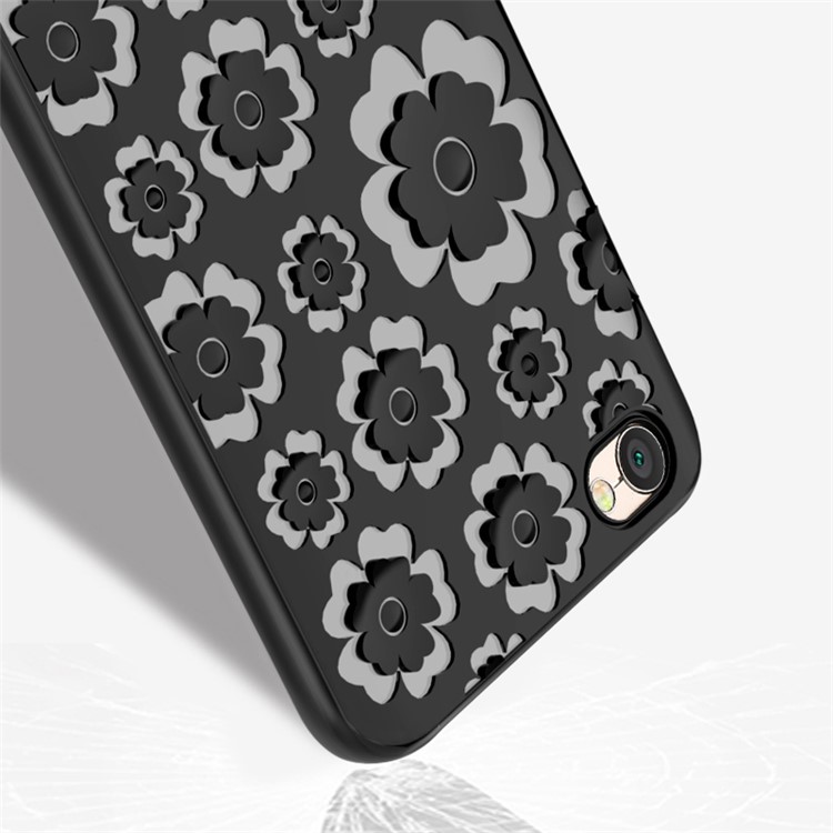 WAKING DRAGON 3D Flower Series Soft TPU Back Case for Xiaomi Redmi Note 5A / Redmi Y1 Lite - Black-2