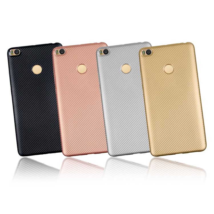 Carbon Fiber Texture TPU Phone Case for Xiaomi Mi Max 2 - Black-2