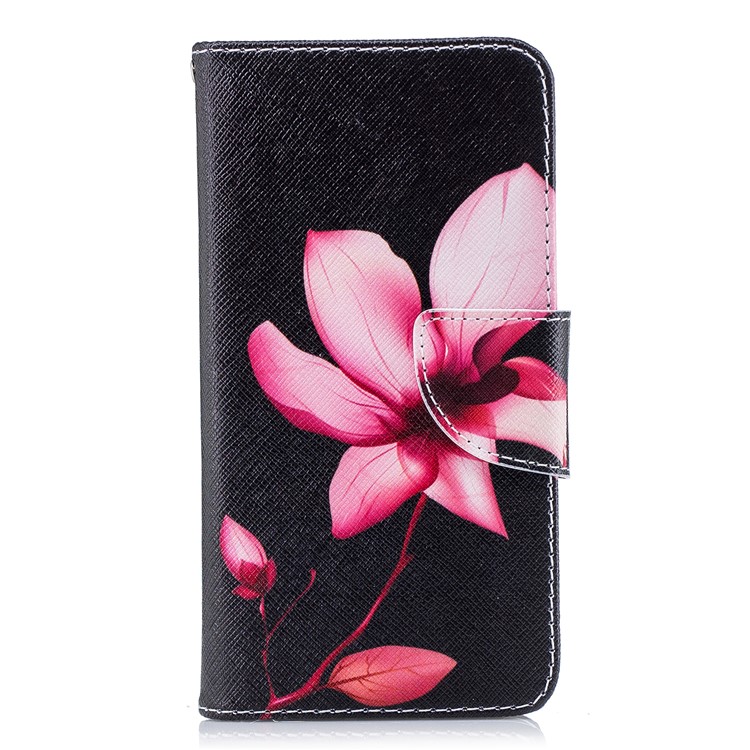 Para Xiaomi Redmi 4X Padrão De Bolsa De Couro PU Capa De Telefone Celular - Padrão Floral-2