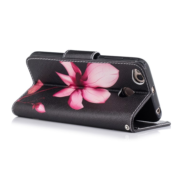 Para Xiaomi Redmi 4X Padrão De Bolsa De Couro PU Capa De Telefone Celular - Padrão Floral-4