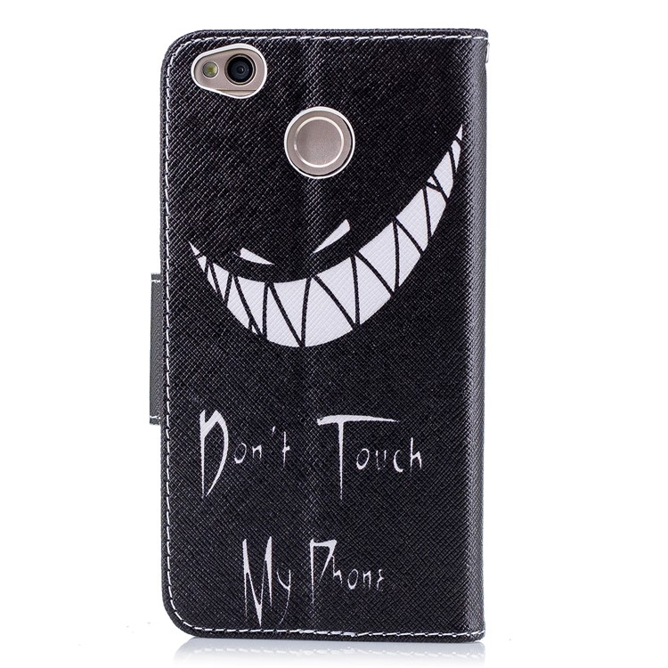 Pattern Printing Leather Wallet Case for Xiaomi Redmi 4X - Do not Touch My Phone-3