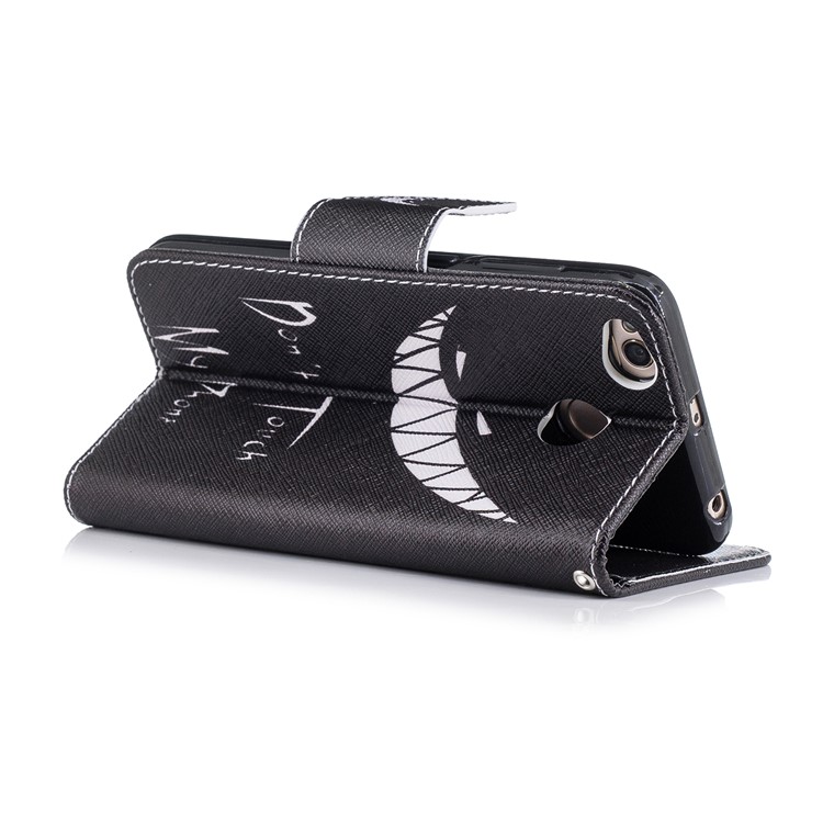 Pattern Printing Leather Wallet Case for Xiaomi Redmi 4X - Do not Touch My Phone-4