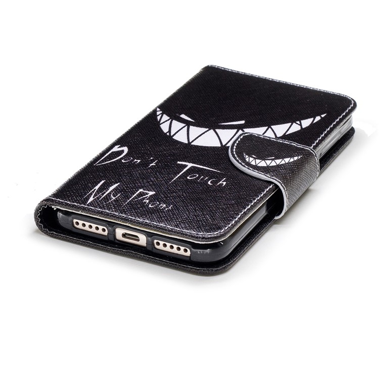 Pattern Printing Leather Wallet Case for Xiaomi Redmi 4X - Do not Touch My Phone-6