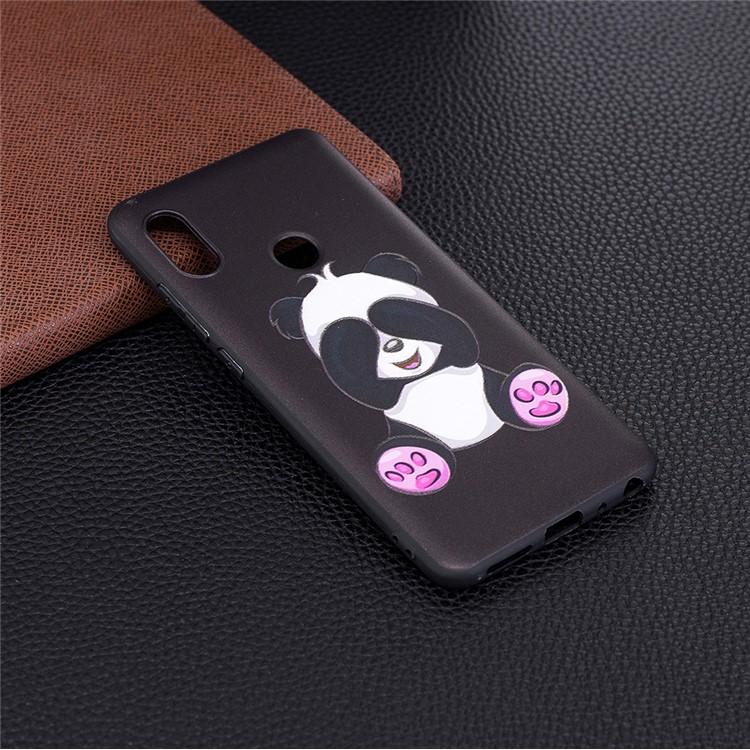 Soft Embossed Pattern Printing TPU Protective Case for Xiaomi Mi 6X/Redmi Note 5 Pro - Cute Panda-2