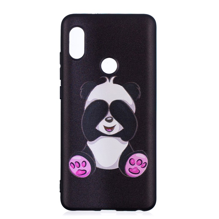 Soft Embossed Pattern Printing TPU Protective Case for Xiaomi Mi 6X/Redmi Note 5 Pro - Cute Panda-4