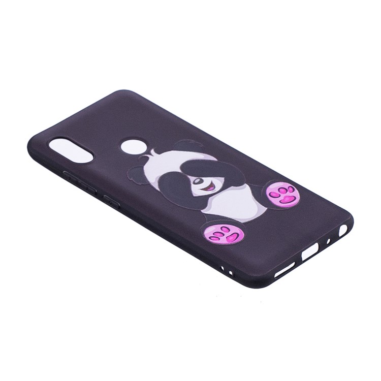 Soft Embossed Pattern Printing TPU Protective Case for Xiaomi Mi 6X/Redmi Note 5 Pro - Cute Panda-5