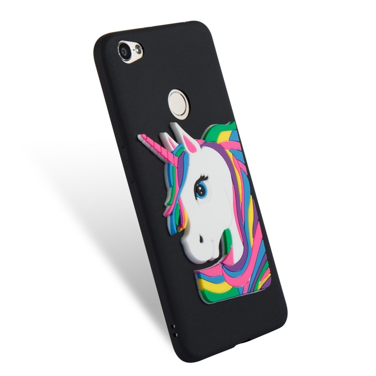 Lovely 3D Unicorn Pattern TPU Case for Xiaomi Redmi Note 5A Prime / Redmi Y1 (India) - Black-6