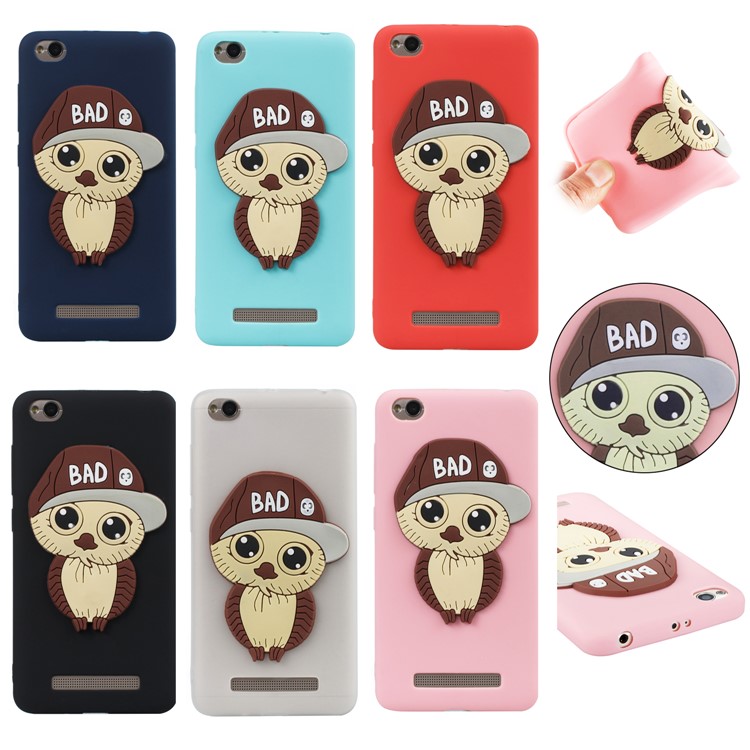 Cute 3D Male Owl TPU Soft Phone Case for Xiaomi Xiaomi Redmi 5A - Black-7