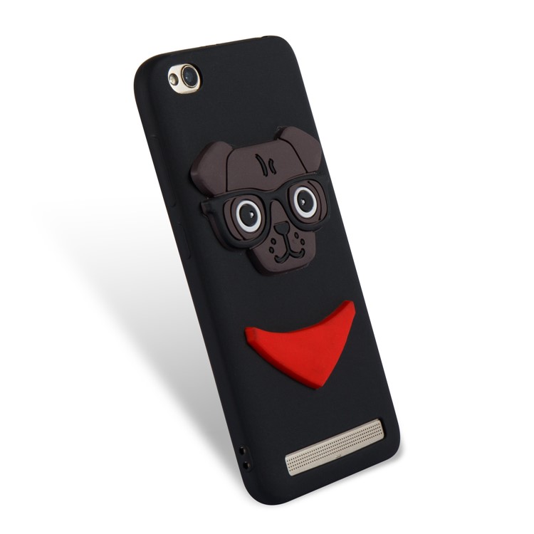 Lovely 3D Dog Pattern TPU Case for Xiaomi Redmi 5A - Black-6