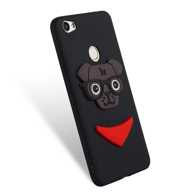 Lovely 3D Dog Pattern TPU Case for Xiaomi Redmi Note 5A Prime / Y1 (India) - Black-6