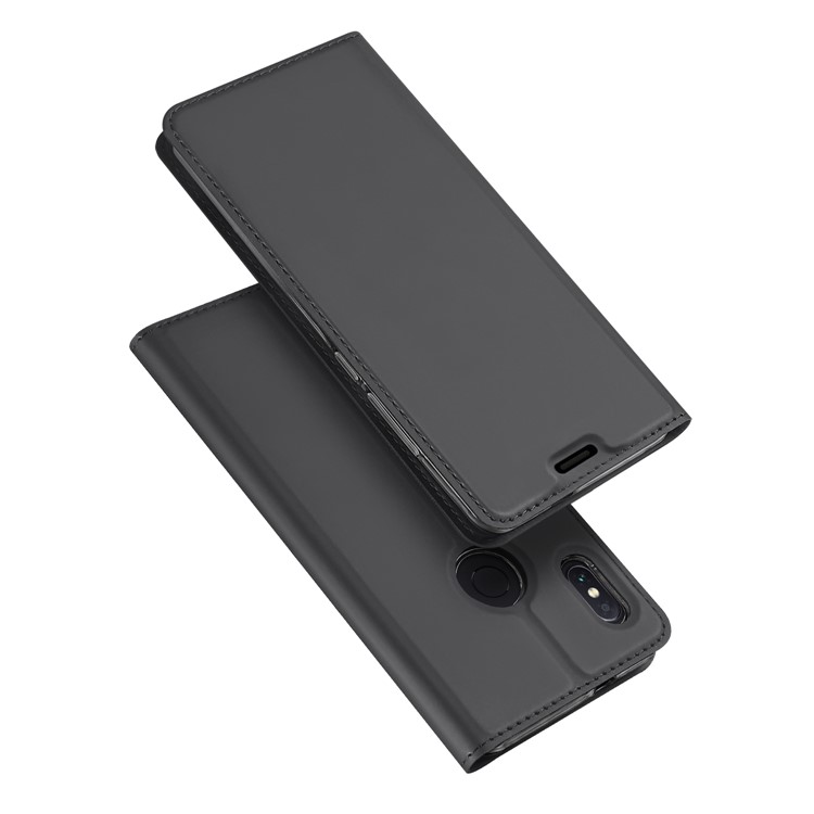 

DUX DUCIS Skin Pro Series Leather Stand Case for Xiaomi Redmi Note 5 Pro (Dual Camera) / Redmi Note 5 (China) - Grey, Redmi Note 5 Pro