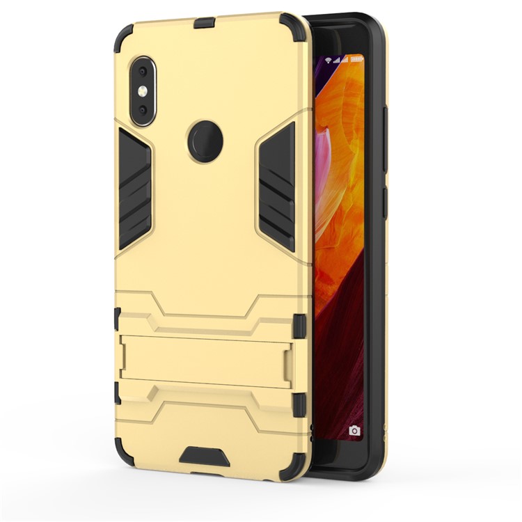 Accessoire De Protection De Béquille Hybride PC + TPU Hybride Pour Xiaomi Mi 6X / Redmi Note 5 Pro - Or-2