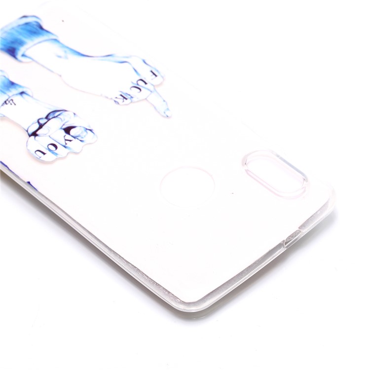 Pattern Printing TPU Cell Phone Cover for Xiaomi Redmi Note 5 Pro (Dual Camera) / Redmi Note 5 (China) - FUCK Pattern-4
