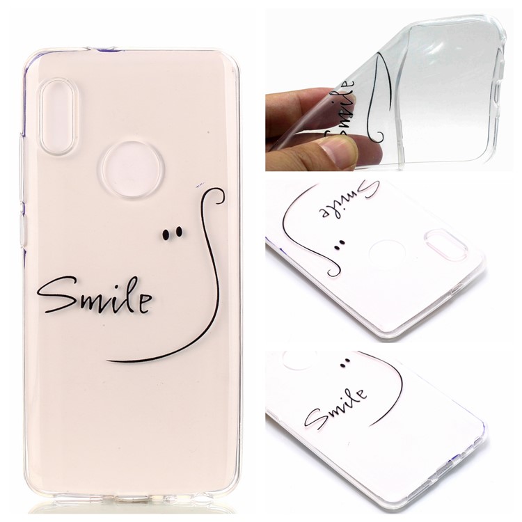 Pattern Printing TPU Mobile Phone Shell for Xiaomi Redmi Note 5 Pro (Dual Camera) / Redmi Note 5 (China) - Smile-1