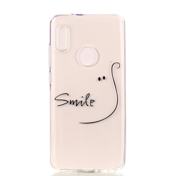 Pattern Printing TPU Mobile Phone Shell for Xiaomi Redmi Note 5 Pro (Dual Camera) / Redmi Note 5 (China) - Smile-2