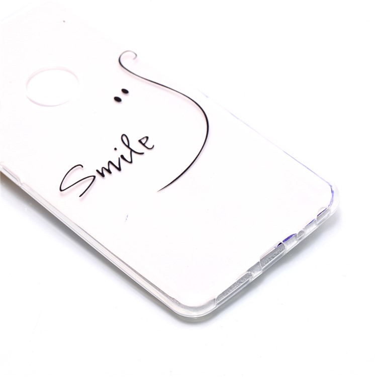 Pattern Printing TPU Mobile Phone Shell for Xiaomi Redmi Note 5 Pro (Dual Camera) / Redmi Note 5 (China) - Smile-3