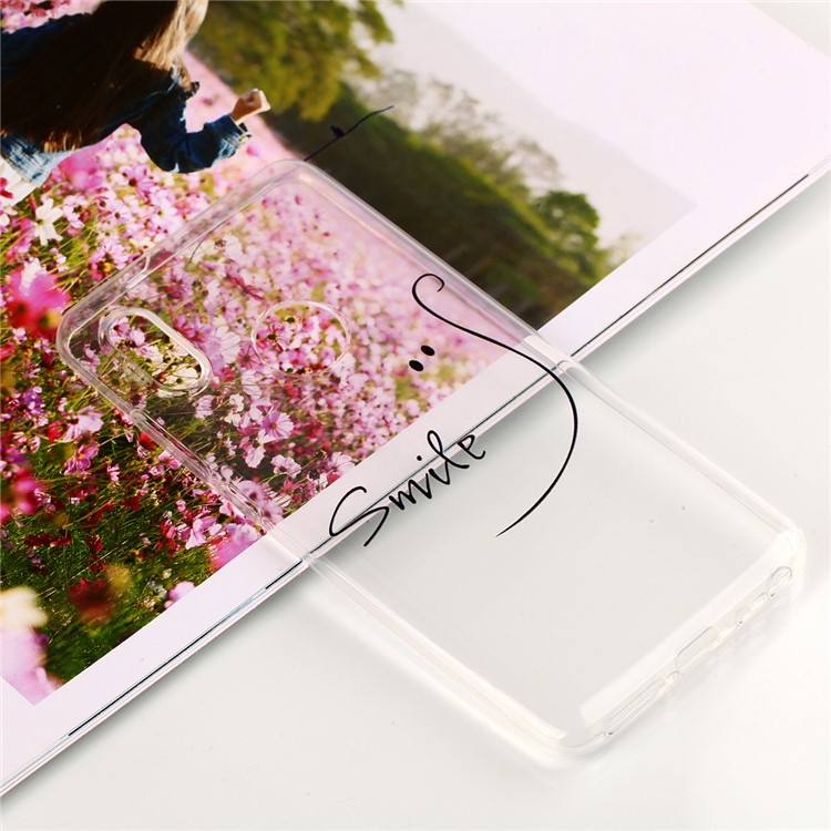 Pattern Printing TPU Mobile Phone Shell for Xiaomi Redmi Note 5 Pro (Dual Camera) / Redmi Note 5 (China) - Smile-5