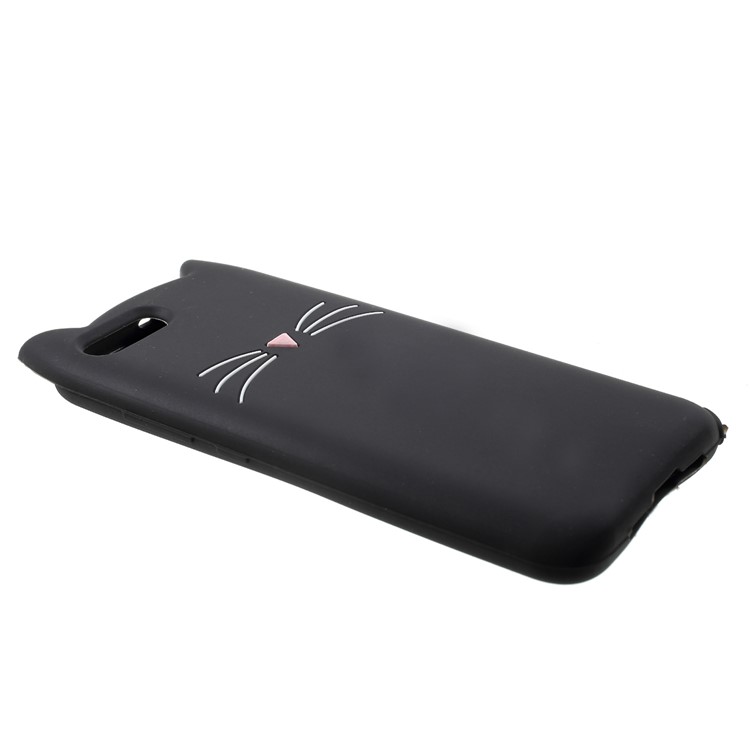 3D Mustache Cat Silicone Case Phone Cover for Xiaomi Mi 6 - Black-4