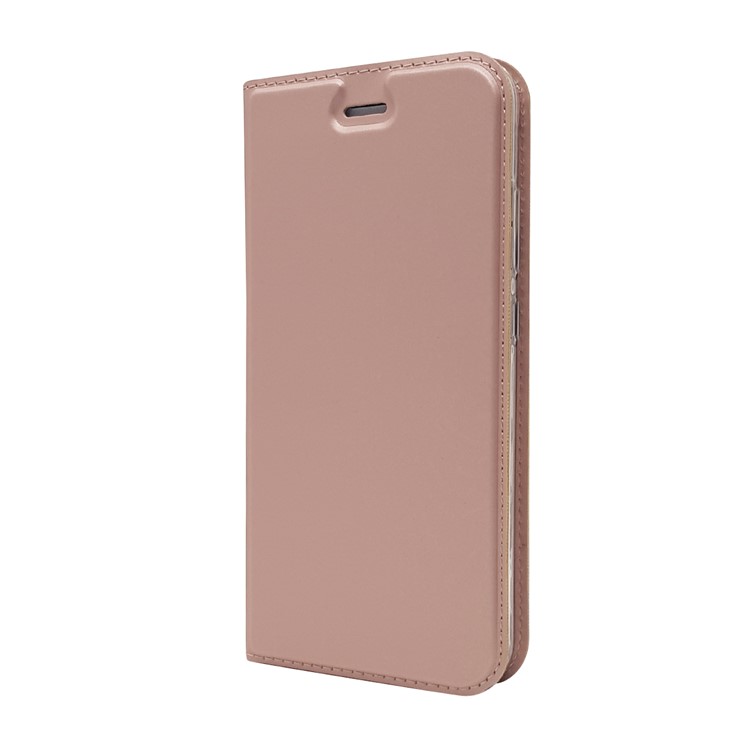 Auto-absorbed Magnetic Leather Card Holder Phone Case for Xiaomi Mi A1 / 5X - Rose Gold-10