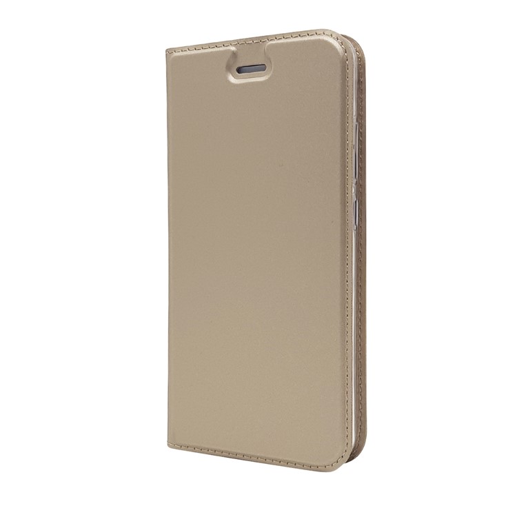 Auto-absorbed Magnetic Leather Card Slot Mobile Folio Cover for Xiaomi Mi A1 / 5X - Gold-8