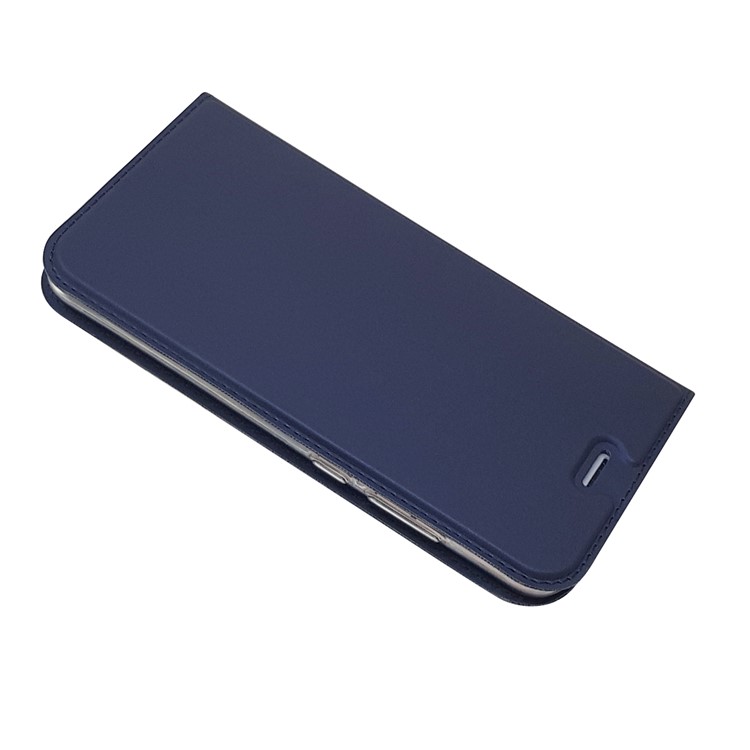 Auto-absorbed Magnetic Leather Protective Cover with Card Holder for Xiaomi Mi A1 / 5X - Dark Blue-4