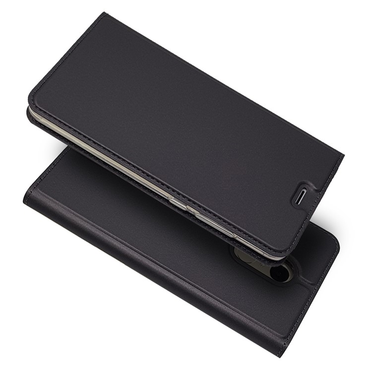 Magnetic Adsorption Card Holder PU Leather Case for Xiaomi Redmi Note 4X - Black-2