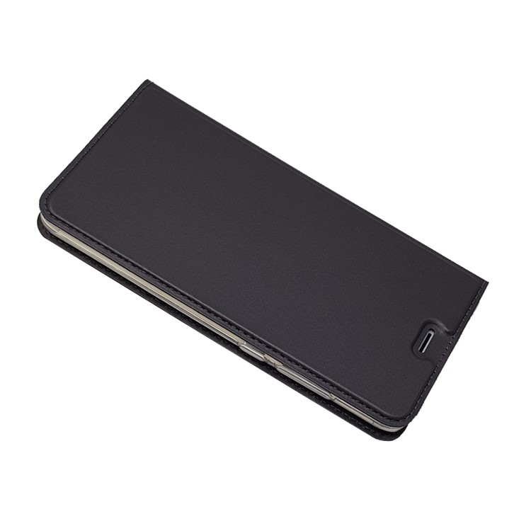 Magnetic Adsorption Card Holder PU Leather Case for Xiaomi Redmi Note 4X - Black-3