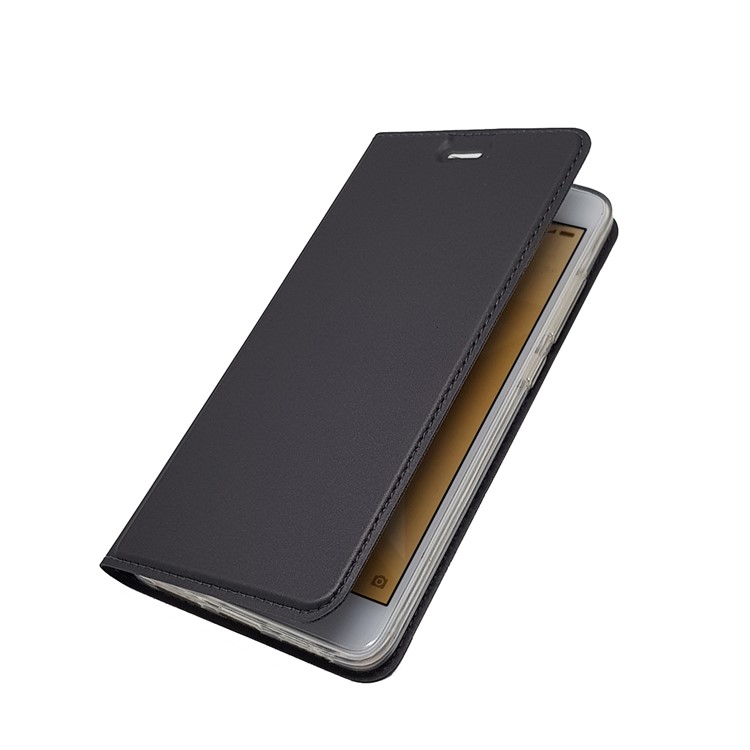 Magnetic Adsorption Card Holder PU Leather Case for Xiaomi Redmi Note 4X - Black-7