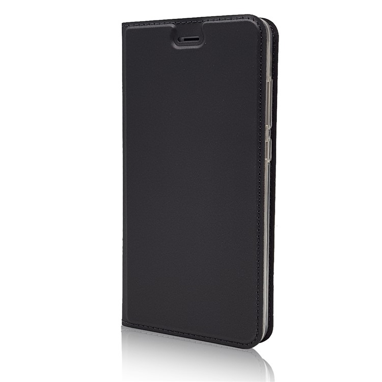 Magnetic Adsorption Card Holder PU Leather Case for Xiaomi Redmi Note 4X - Black-8