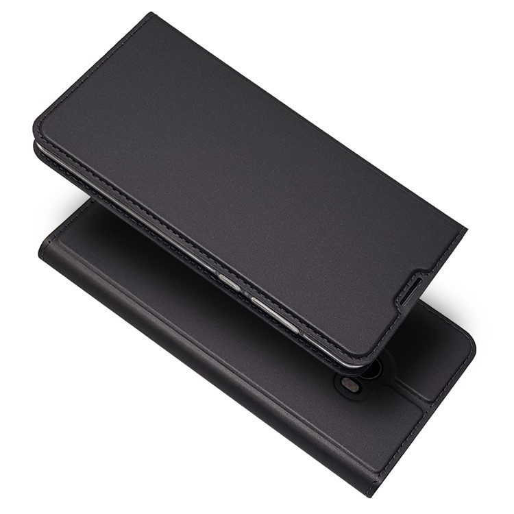 Magnetic Adsorption Leather Card Holder Case for Xiaomi Mi Mix 2 - Black-2