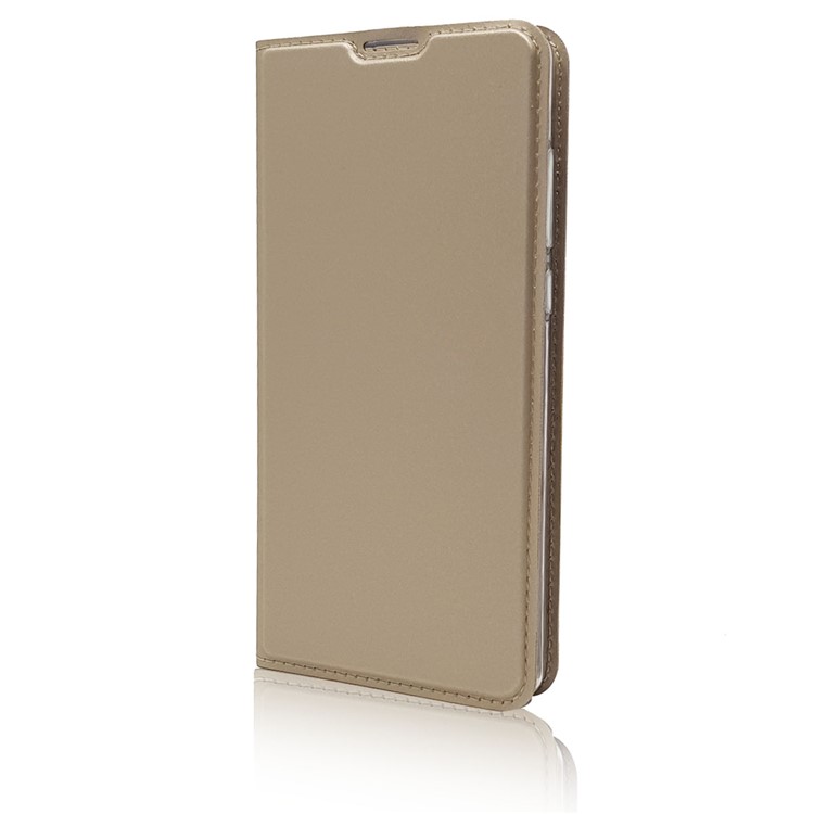 Magnetic Adsorption Leather Card Holder Shell Case for Xiaomi Mi Mix 2 - Gold-8