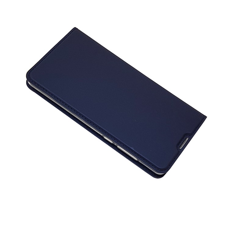 Magnetic Adsorption Leather Stand Case with Card Slot for Xiaomi Mi Mix 2 - Dark Blue-3