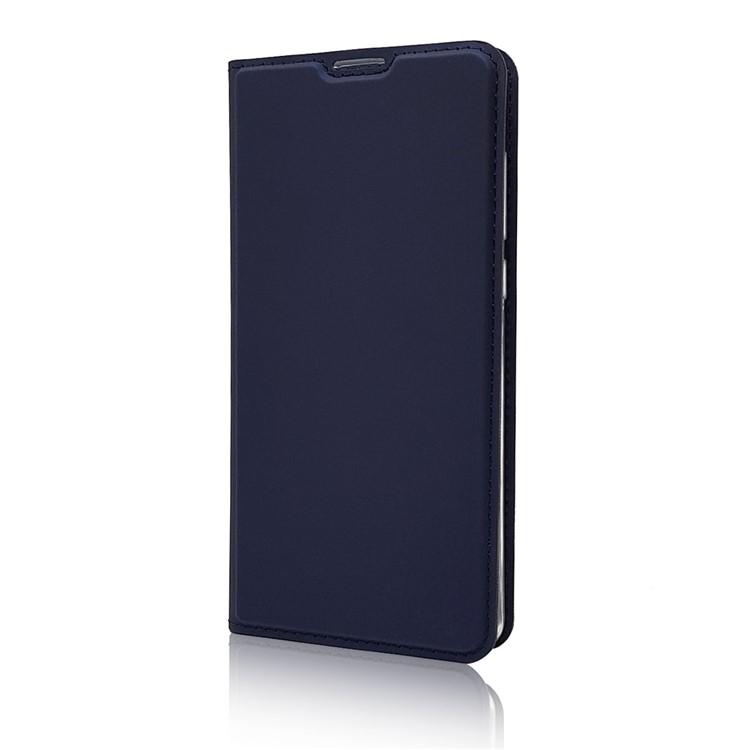 Magnetic Adsorption Leather Stand Case with Card Slot for Xiaomi Mi Mix 2 - Dark Blue-7