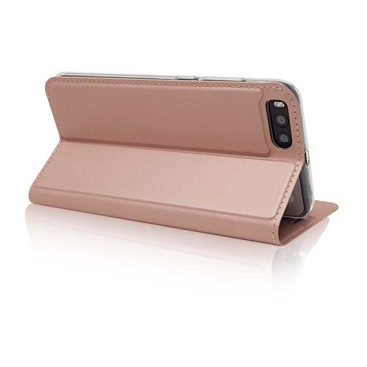 Magnetic Adsorption PU Leather Card Holder Case for Xiaomi Mi Note 3 - Rose Gold-6