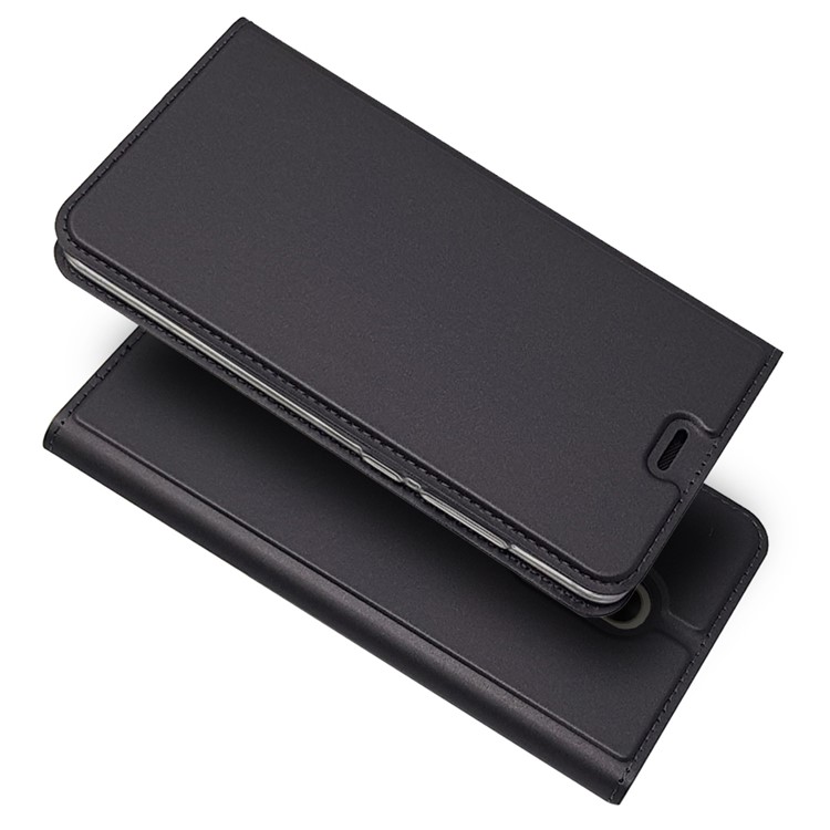 Magnetischer Adsorbierter Lederner Kartenhalterkasten Für Xiaomi Redmi Anmerkung 4 - Schwarz-1