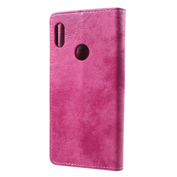 Vintage Style Wallet PU Leather Stand Case for Xiaomi Redmi Note 5 Pro (Dual Camera) / Redmi Note 5 (China) / Mi 6x - Rose-2
