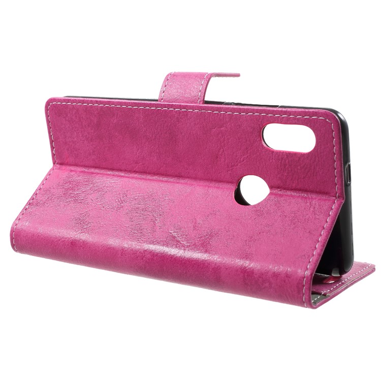 Vintage Style Wallet PU Leather Stand Case for Xiaomi Redmi Note 5 Pro (Dual Camera) / Redmi Note 5 (China) / Mi 6x - Rose-4