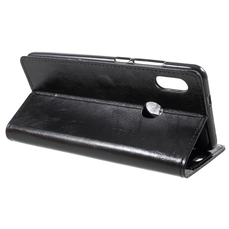Crazy Horse PU Leather Wallet Case for Xiaomi Redmi Note 5 Pro (Dual Camera) / Redmi Note 5 (China) / Mi 6x - Black-4