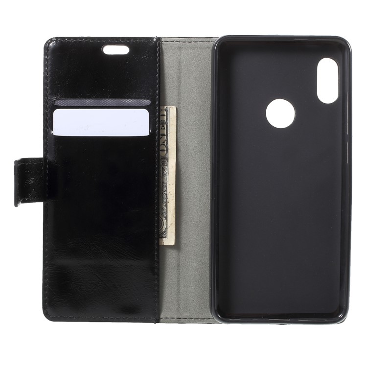 Crazy Horse PU Leather Wallet Case for Xiaomi Redmi Note 5 Pro (Dual Camera) / Redmi Note 5 (China) / Mi 6x - Black-5