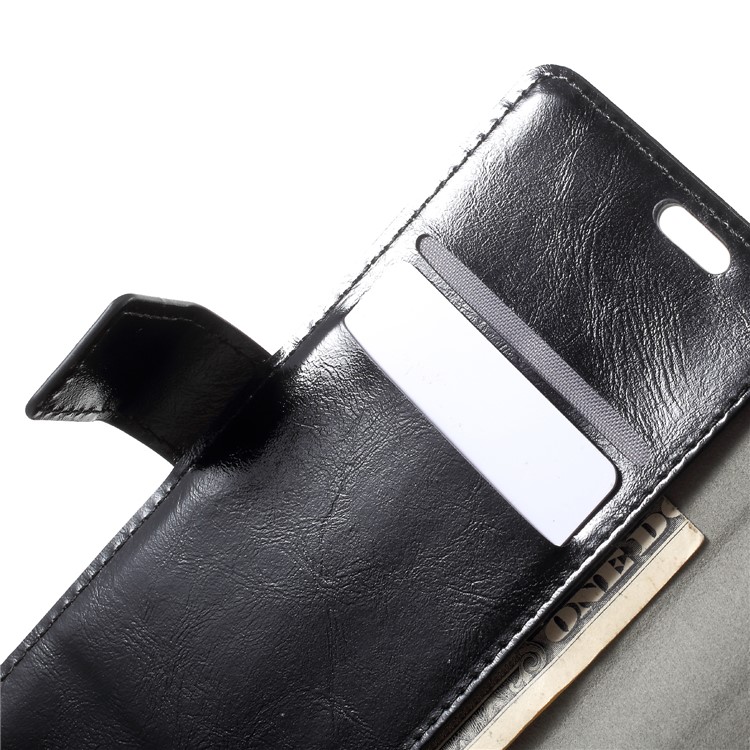 Crazy Horse PU Leather Wallet Case for Xiaomi Redmi Note 5 Pro (Dual Camera) / Redmi Note 5 (China) / Mi 6x - Black-6
