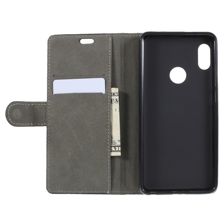 PU Leather Flip Wallet Stand Case for Xiaomi Redmi Note 5 Pro (Dual Camera) / Redmi Note 5 (China) - Black-6