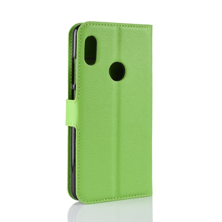 Litchi Skin Cell Celather Cartet Case Para Xiaomi Redmi Note 5 Pro (câmera Dupla) / Redmi Nota 5 (China) - Verde