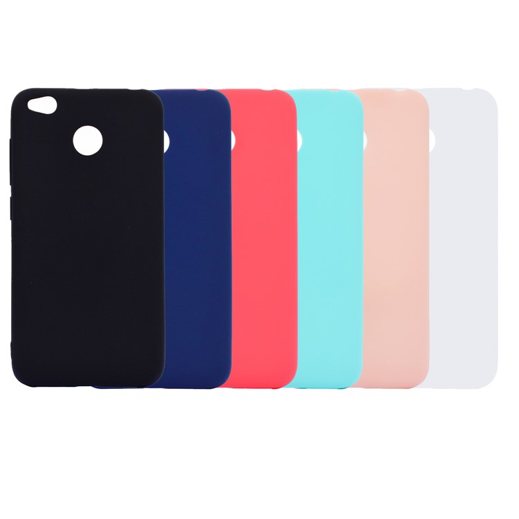 Soft Frosted TPU Cell Phone Case for Xiaomi Redmi 4X - Black-7