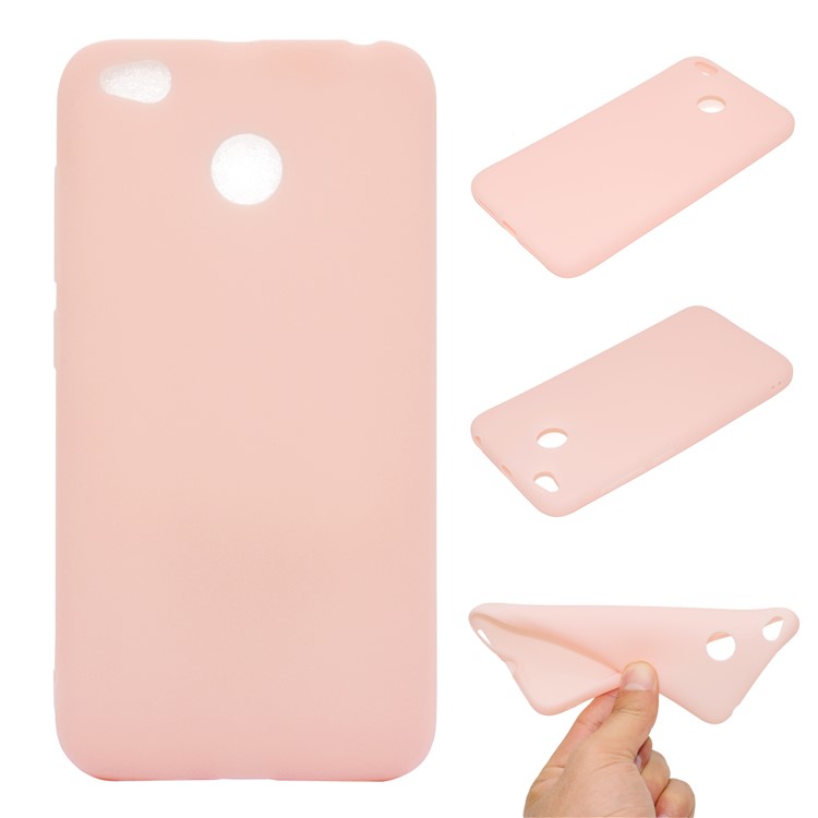 Soft Frosted TPU Cell Phone Shell for Xiaomi Redmi 4X - Pink-1